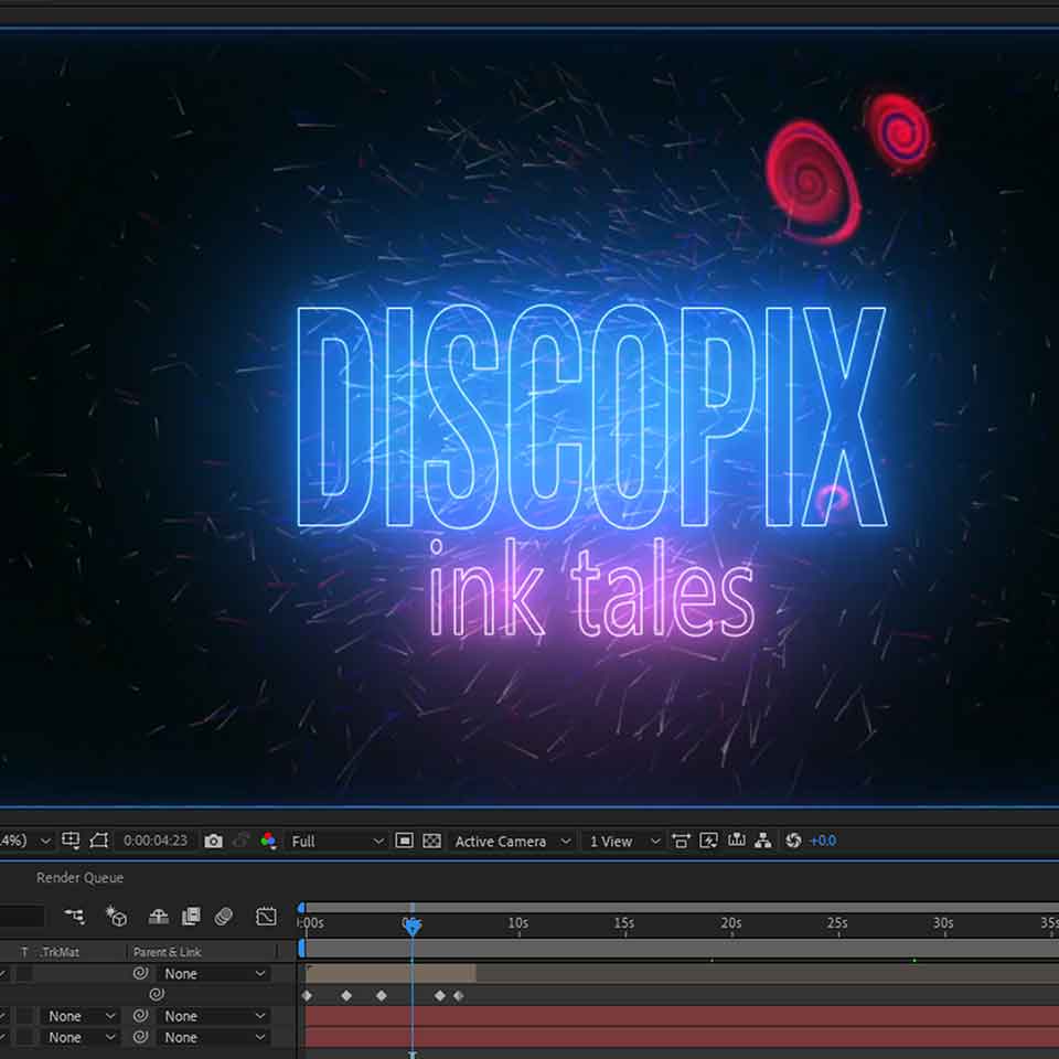 Discopix InkTales AfterEffects Logo Animate
