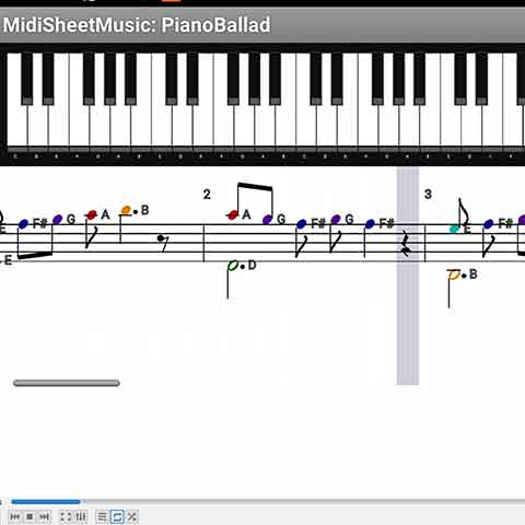 discopix midi sheet music app
