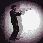 DiscoPix 2d Animation video trumpet player